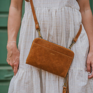 Crossbody Wallet - Vintage Brown