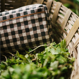 Block Print Belt Bag - Winter Gingham - Ink - JOYN