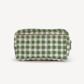 Block Print Belt Bag - Winter Gingham - Olive - JOYN