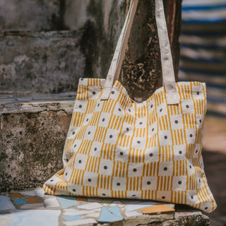 Block Printing Kit - Abstract Print Tote Bag - JOYN