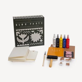 Block Printing Kit - Tulip Print Stationery Set - JOYN