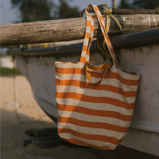 Carryall Tote - Gold Stripe - JOYN