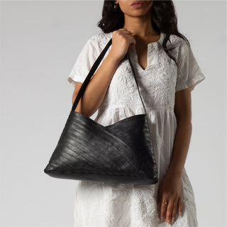 Crisscross Handbag - Black - JOYN