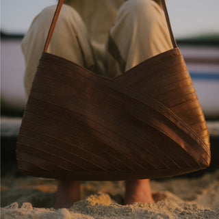 Crisscross Handbag - Vintage Brown - JOYN