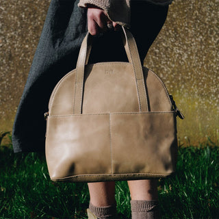 Halfmoon Handbag - Taupe - JOYN