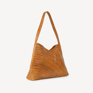 Large Crisscross Shoulder Bag - Camel - JOYN