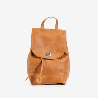 Mini Foldover Backpack - Camel - JOYN