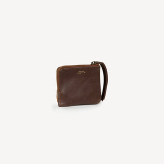 Mini Zipper Wallet - Chocolate Brown - JOYN