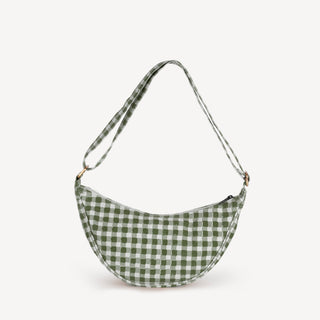 Moon Sling Bag - Winter Gingham - Olive - JOYN