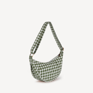 Moon Sling Bag - Winter Gingham - Olive - JOYN