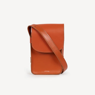 The Boxy Crossbody - Burnt Sienna - JOYN