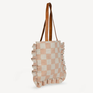 The Momo Tote - Large Checkerboard Print - JOYN