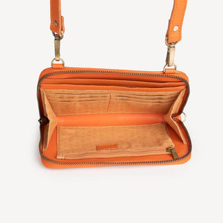 Woven Crossbody Wallet - Burnt Sienna - JOYN