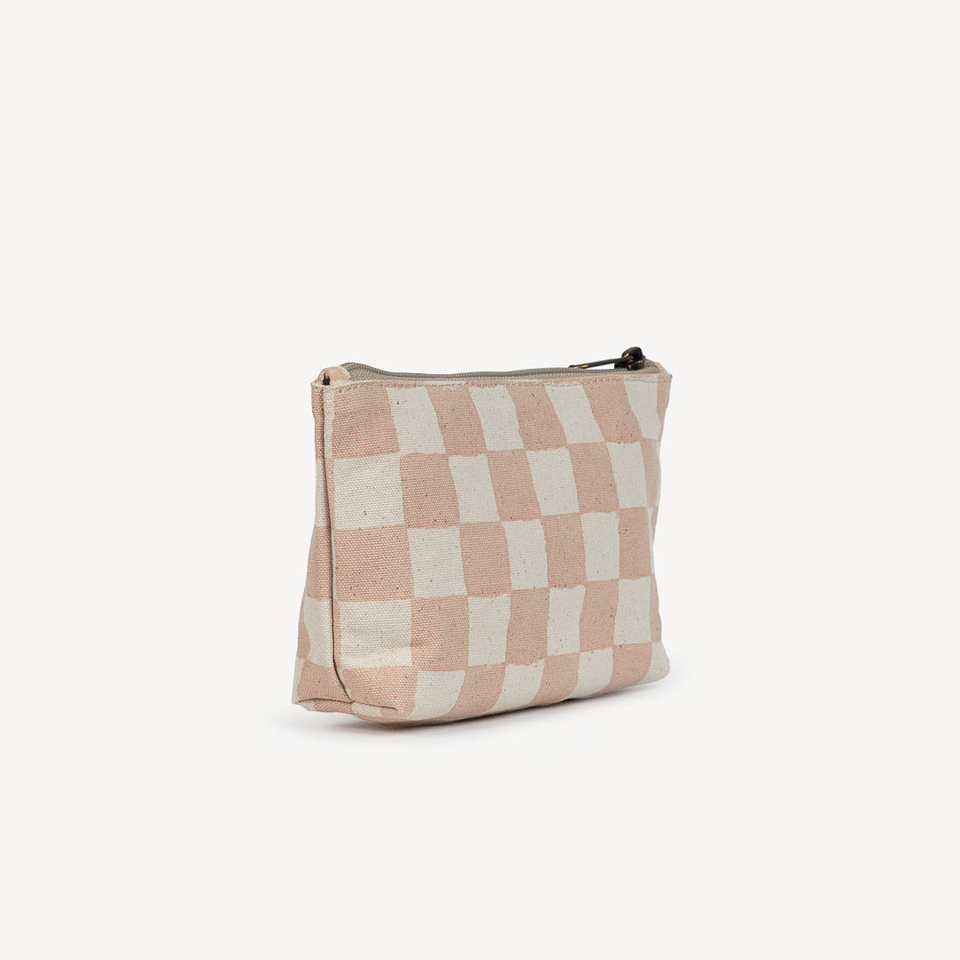 Small Make Up Pouch - Small Checkerboard Print – JOYN